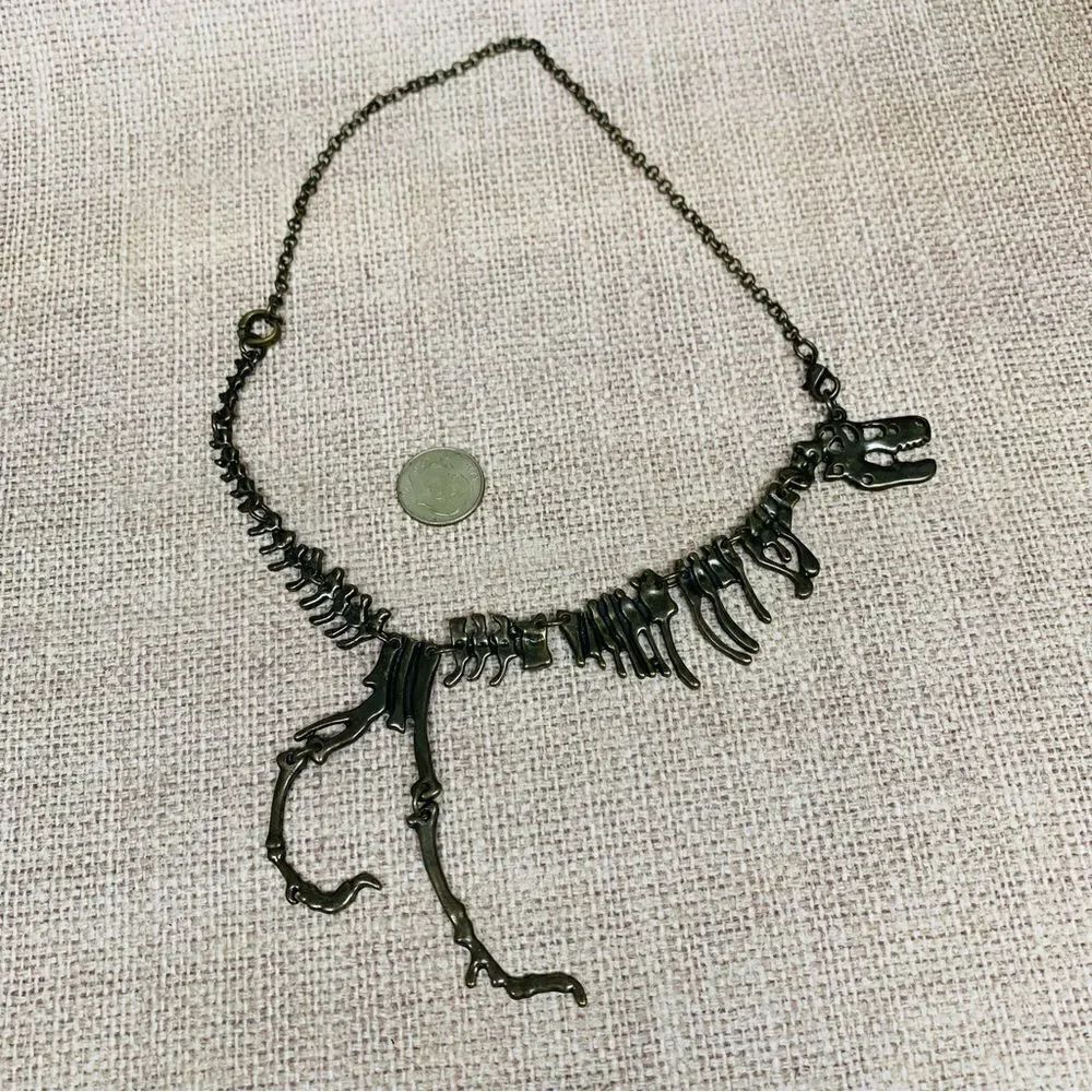 Bronze Dinosaur T-Rex Bones Necklace‎